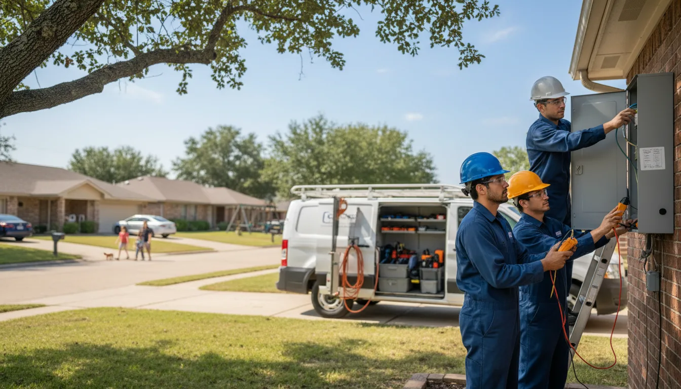 Certified electrician providing emergency electrical services in Hubbard, NE